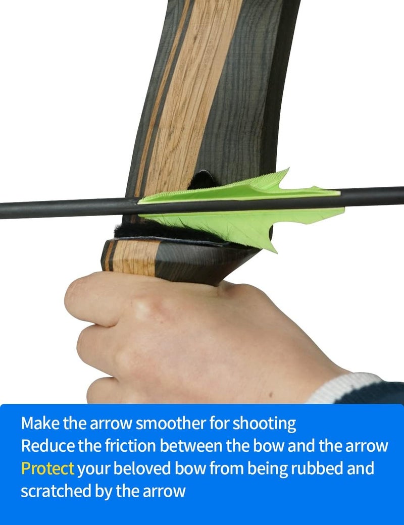 longbowmaker longbowmakwe Archery Arrow Rest/Bowstring Siliencer for Recurve Bow - Image 4